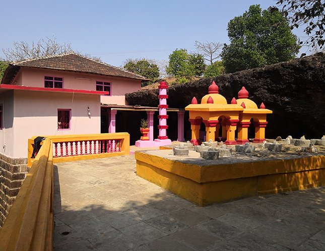 Chandika Devi Temple inside a natural cave at Dabhol