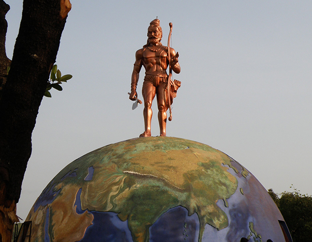 Bronze Parshuram statue at Parshuram Bhoomi, Dapoli