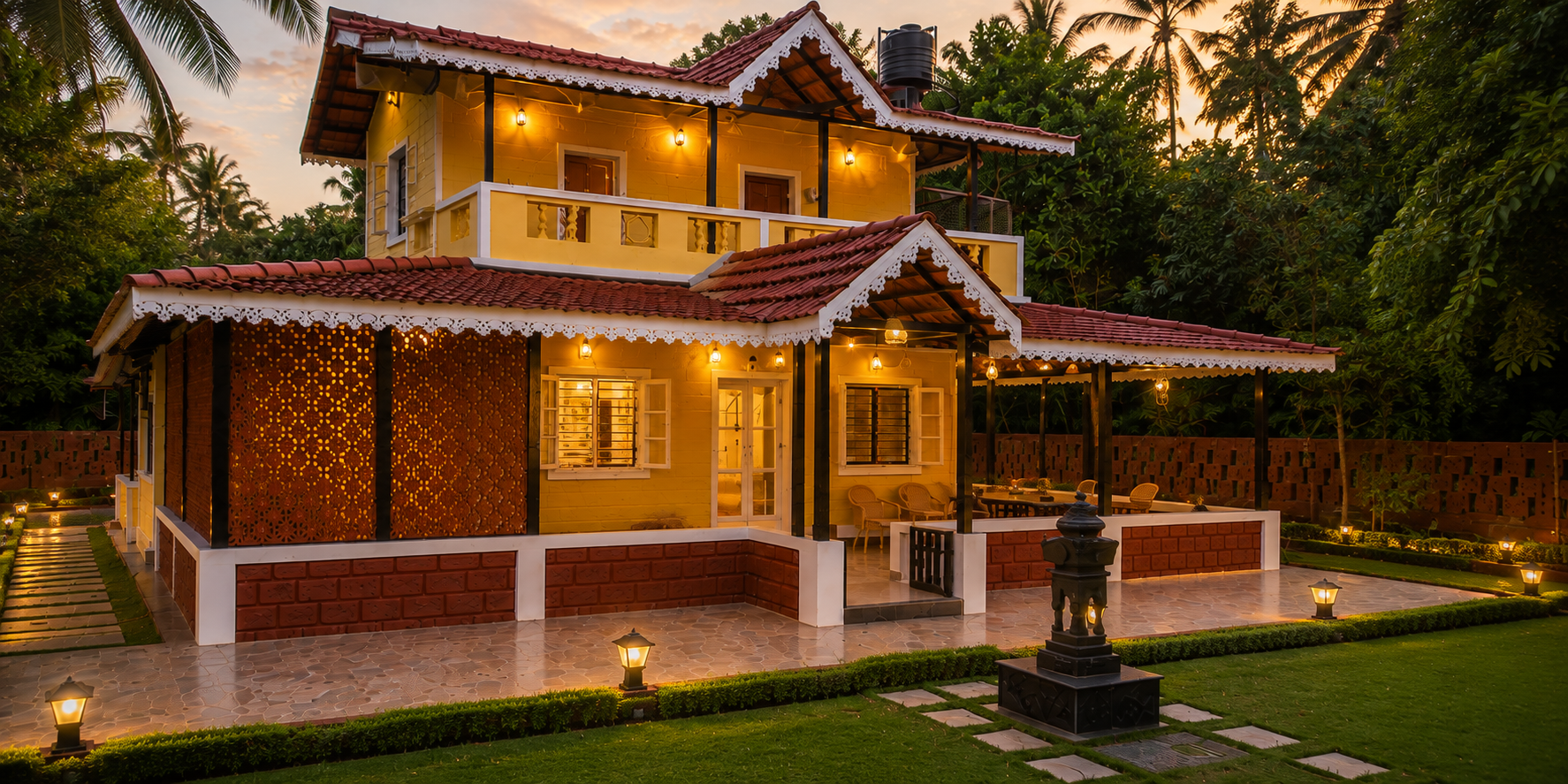 Inside the family home in Dapoli